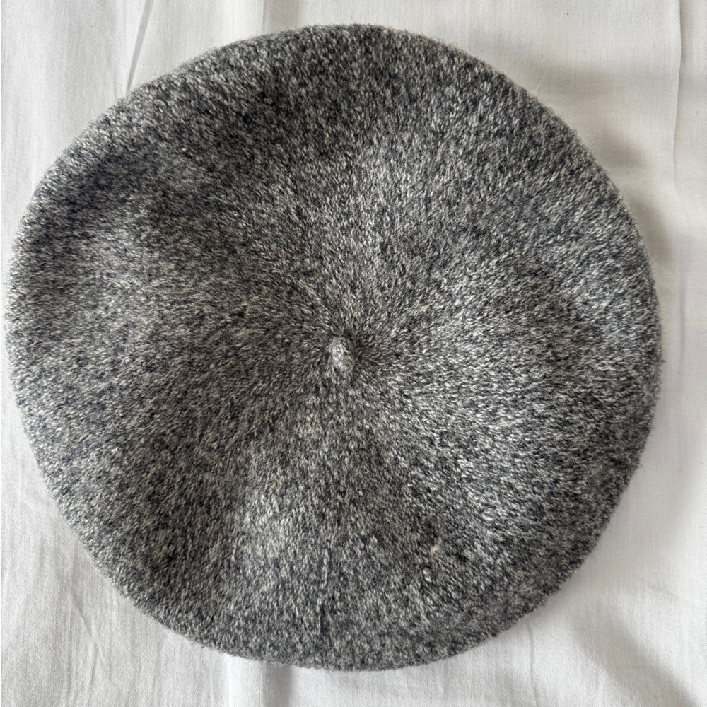Gray Wool Beret